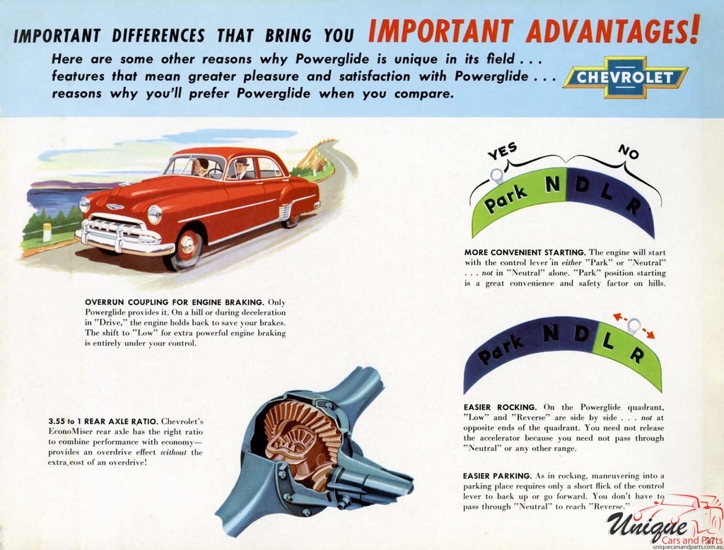 1952 Chevrolet Engineering Features Brochure Page 13